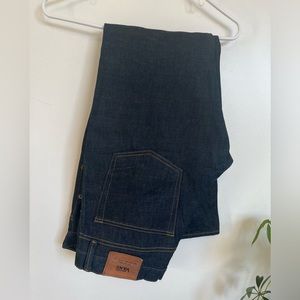 Vans white oak cone selvedge denim size 34/30 v16 slim fit, brand new